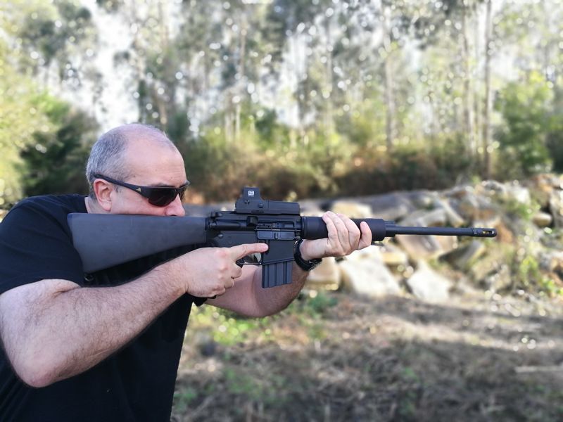 BUSHMASTER 450 Probándolo